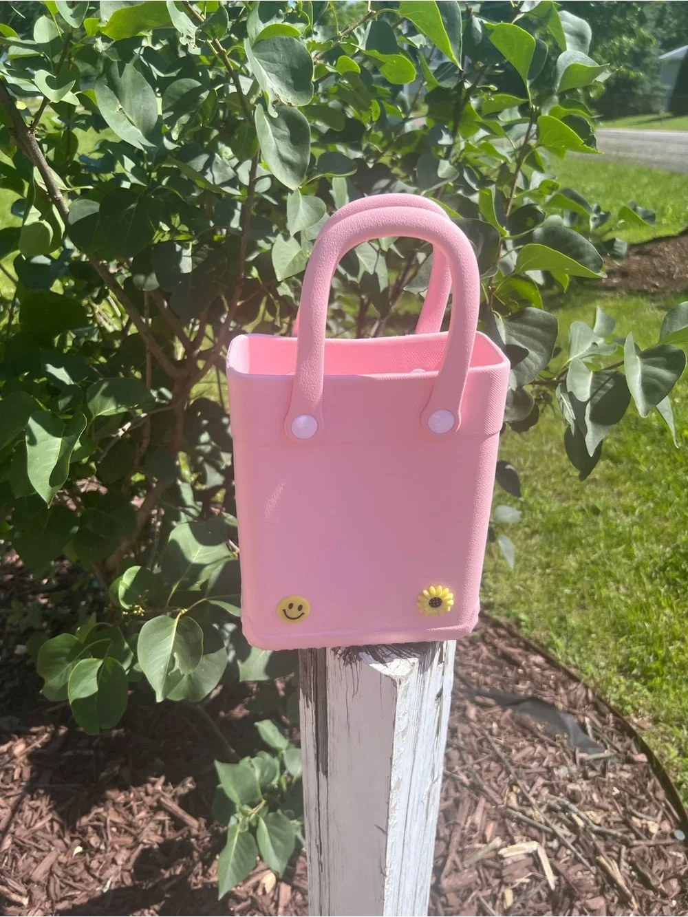 Pink Kids Charm Tote Bag